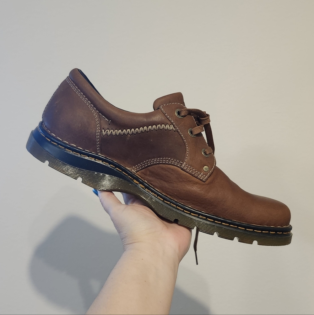 Dr. Martens Oxford Men's Brown Leather Shoes 12079 Size Mens 14. NWOB